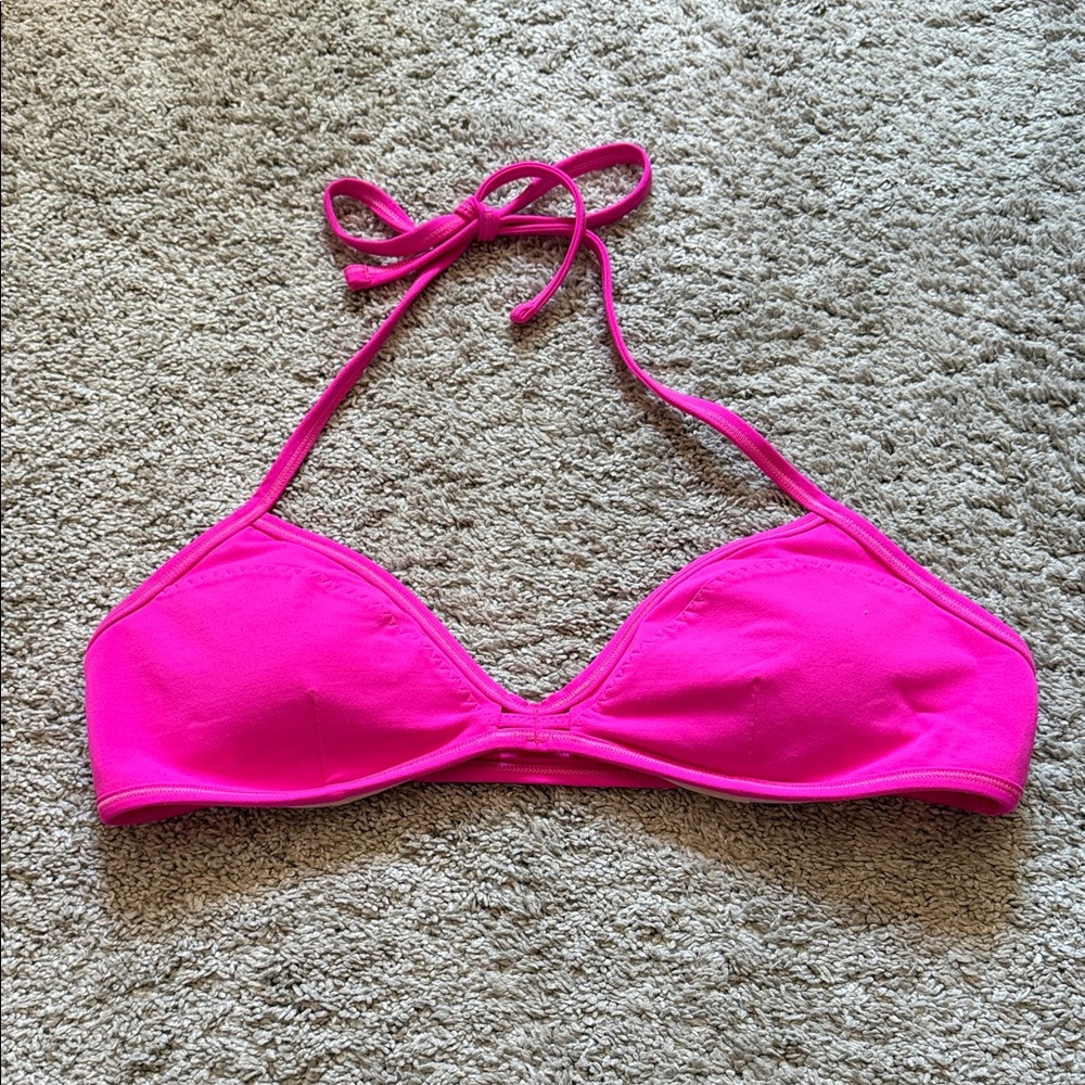 lululemon athletica Hot Pink Halter Bikini Top